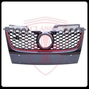 GOLF/GTI MK5 Front Grille made of durable ABS plastic for direct fit.