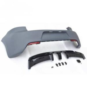 A sleek and sporty MK6 Golf R32 Look Rear Bumper Kit designed for 2010-2014 models in primer finish.