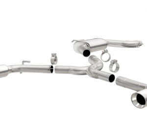 2010-2014 MK6 GTI Magnaflow Stainless Steel Cat Back Exhaust System installed on a GTI.