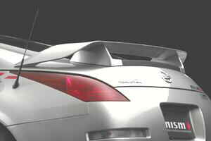 305Z NISMO Trunk Spoiler for 2003-2006 models, fiberglass, primed gray, ready to paint