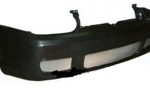 1999-2005 Golf R32 Conversion Front Bumper in primed black finish, ready for paint.