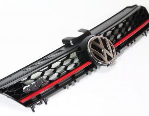 GOLF/GTI MK7 GTI Look Front Grille made from ABS plastic, designed for direct fit on 2015-2017 MK7 models.