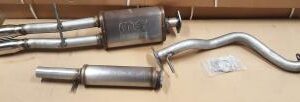 1999-2005 Golf GTI MagnaFlow Cat Back Exhaust System with dual polished tips and stainless steel construction.